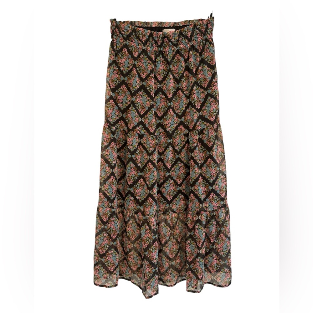 Women's LC Lauren Conrad Smocked Waist Tiered Midi Skirt